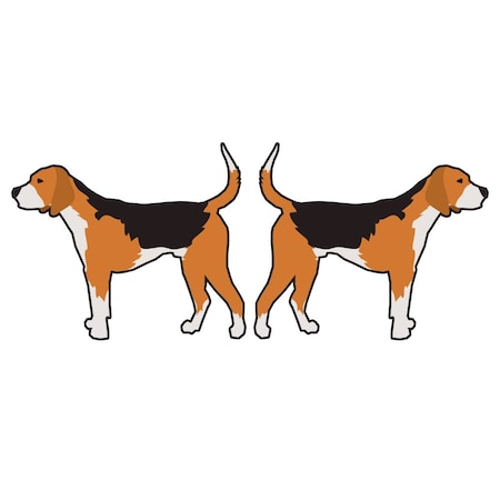 Signmission American Foxhound Dog Decal, Dog Lover Decor Vinyl Sticker D-24-American Foxhound